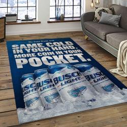 Busch Light Style Living Room Retangle Carpet Area Rug Home Decor Room Decor Gift For Friends BL8