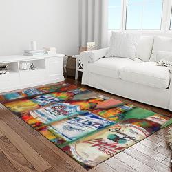 busch light style living room retangle carpet area rug home decor room decor gift for friends light room bl11