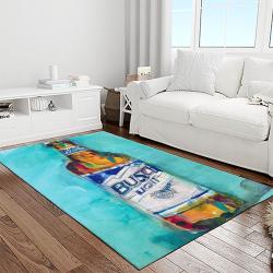 busch light style living room retangle carpet area rug home decor room decor gift for friends light room bl12