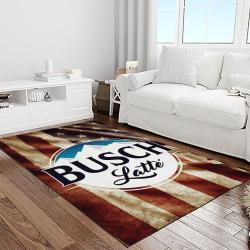 busch light style living room retangle carpet area rug home decor room decor gift for friends light room bl18