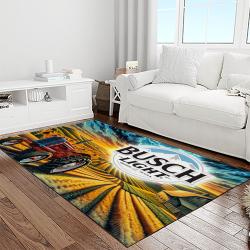 busch light style living room retangle carpet area rug home decor room decor gift for friends light room bl6