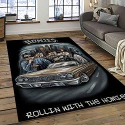 Chicano Cholo Style Living Room Retangle Carpet Area Rug Home Decor Room Decor Gift For Friends CC2