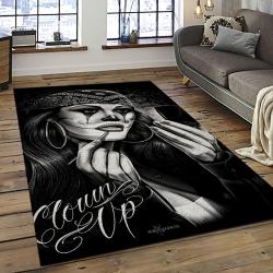 Chicano Cholo Style Living Room Retangle Carpet Area Rug Home Decor Room Decor Gift For Friends CC29