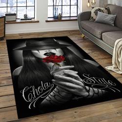 Chicano Cholo Style Living Room Retangle Carpet Area Rug Home Decor Room Decor Gift For Friends CC30