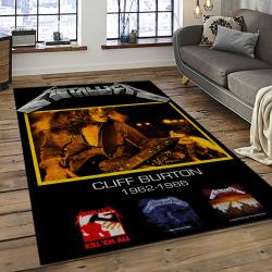 Cliff Burton Rapper Hiphop Music Retangle Carpet Area Rug Home Decor Best Gift For Fan And Friends CB15