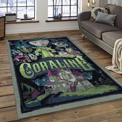 Coraline Fantastic Film Movie Carpet Area Rug Home Decor Halloween Gift Best Present For Friends CR21