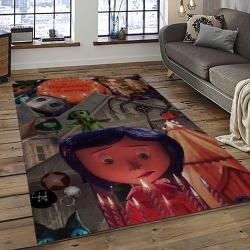 Coraline Fantastic Film Movie Carpet Area Rug Home Decor Halloween Gift Best Present For Friends CR46