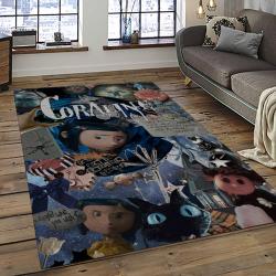 Coraline Fantastic Film Movie Carpet Area Rug Home Decor Halloween Gift Best Present For Friends CR50