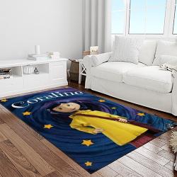 coraline fantastic film movie carpet area rug home decor halloween gift best present for friends light room cr18