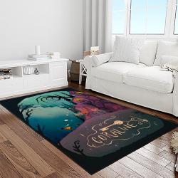 coraline fantastic film movie carpet area rug home decor halloween gift best present for friends light room cr29
