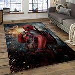 deadpool marvel movie retangle carpet area rug home decor best gift for fan and friends dark room dp56