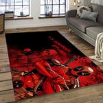 deadpool marvel movie retangle carpet area rug home decor best gift for fan and friends dark room dp9