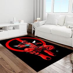 deadpool marvel movie retangle carpet area rug home decor best gift for fan and friends light room dp12