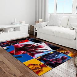 deadpool marvel movie retangle carpet area rug home decor best gift for fan and friends light room dp13
