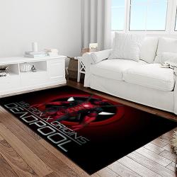 deadpool marvel movie retangle carpet area rug home decor best gift for fan and friends light room dp14