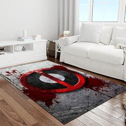 deadpool marvel movie retangle carpet area rug home decor best gift for fan and friends light room dp19