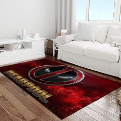 deadpool marvel movie retangle carpet area rug home decor best gift for fan and friends light room dp26