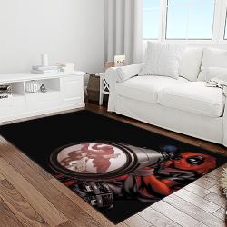 deadpool marvel movie retangle carpet area rug home decor best gift for fan and friends light room dp33