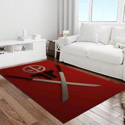 deadpool marvel movie retangle carpet area rug home decor best gift for fan and friends light room dp35
