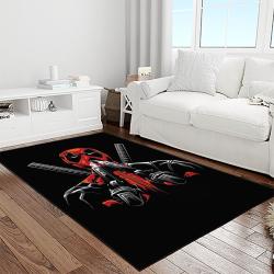 deadpool marvel movie retangle carpet area rug home decor best gift for fan and friends light room dp55