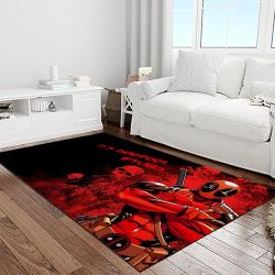 deadpool marvel movie retangle carpet area rug home decor best gift for fan and friends light room dp9