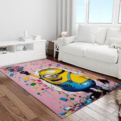 despicable me film movie minion characters area rug home decor halloween gift best present for friends light room dmm1