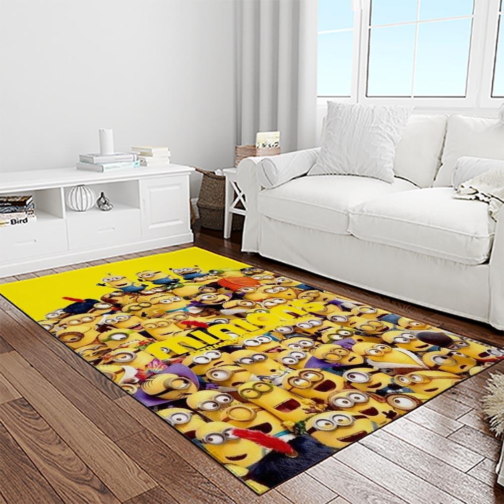 Despicable Me Film Movie Minion Characters Area Rug Home Decor Halloween Gift Best Present For Friends DMM11 1 despicable me film movie minion characters area rug home decor halloween gift best present for friends light room dmm11