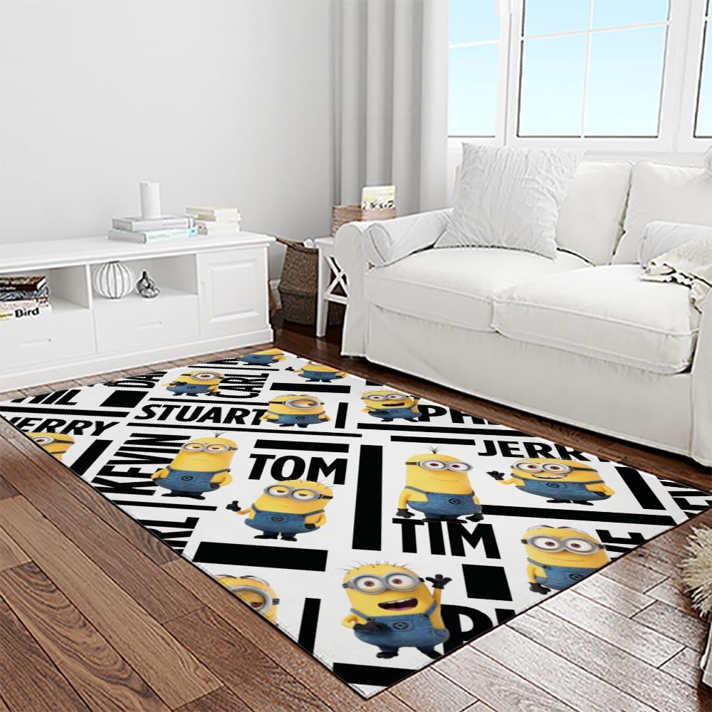 Despicable Me Film Movie Minion Characters Area Rug Home Decor Halloween Gift Best Present For Friends DMM31 1 despicable me film movie minion characters area rug home decor halloween gift best present for friends light room dmm31