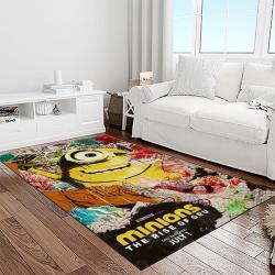 despicable me film movie minion characters area rug home decor halloween gift best present for friends light room dmm33