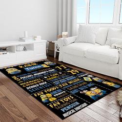 despicable me film movie minion characters area rug home decor halloween gift best present for friends light room dmm55