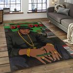 dr. dre rapper hiphop music retangle carpet area rug home decor best gift for fan and friends dark room dd1