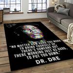 dr. dre rapper hiphop music retangle carpet area rug home decor best gift for fan and friends dark room dd4