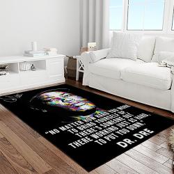 dr. dre rapper hiphop music retangle carpet area rug home decor best gift for fan and friends light room dd4