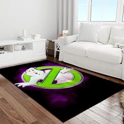 ghostbusters supernatural comedy film movie carpet area rug home decor halloween gift best present for friends light room gbs2