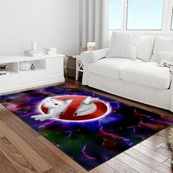 ghostbusters supernatural comedy film movie carpet area rug home decor halloween gift best present for friends light room gbs20