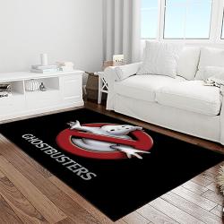 ghostbusters supernatural comedy film movie carpet area rug home decor halloween gift best present for friends light room gbs23