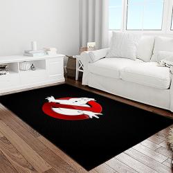 ghostbusters supernatural comedy film movie carpet area rug home decor halloween gift best present for friends light room gbs24