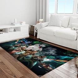 ghostbusters supernatural comedy film movie carpet area rug home decor halloween gift best present for friends light room gbs26