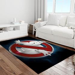 ghostbusters supernatural comedy film movie carpet area rug home decor halloween gift best present for friends light room gbs27