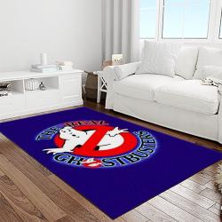 ghostbusters supernatural comedy film movie carpet area rug home decor halloween gift best present for friends light room gbs8