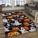halloween style pumpkin autumn retangle carpet area rug home decor halloween gift dark room hal12