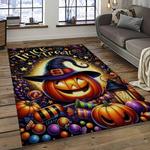 halloween style pumpkin autumn retangle carpet area rug home decor halloween gift dark room hal26