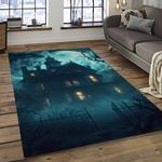 halloween style pumpkin autumn retangle carpet area rug home decor halloween gift dark room hal35