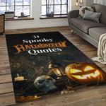 halloween style pumpkin autumn retangle carpet area rug home decor halloween gift dark room hal4