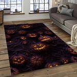 halloween style pumpkin autumn retangle carpet area rug home decor halloween gift dark room hal41