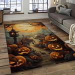 halloween style pumpkin autumn retangle carpet area rug home decor halloween gift dark room hal44