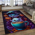 halloween style pumpkin autumn retangle carpet area rug home decor halloween gift dark room hal50