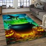 halloween style pumpkin autumn retangle carpet area rug home decor halloween gift dark room hal52