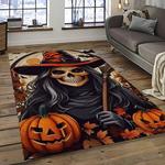 halloween style pumpkin autumn retangle carpet area rug home decor halloween gift dark room hal55