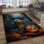 halloween style pumpkin autumn retangle carpet area rug home decor halloween gift dark room hal64
